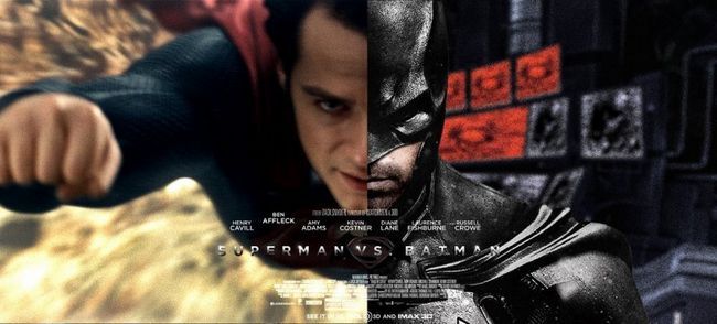 Batman vs Superman - dvd version en hiver Photo