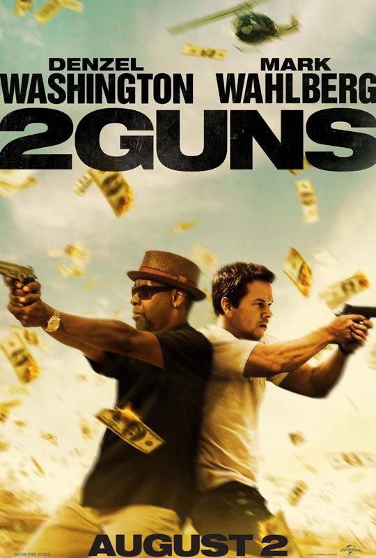 2 GUNS affiche Washington Wahlberg