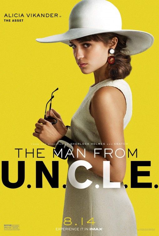 L'homme de l'affiche de UNCLE Alicia Vikander l'actif IMAX