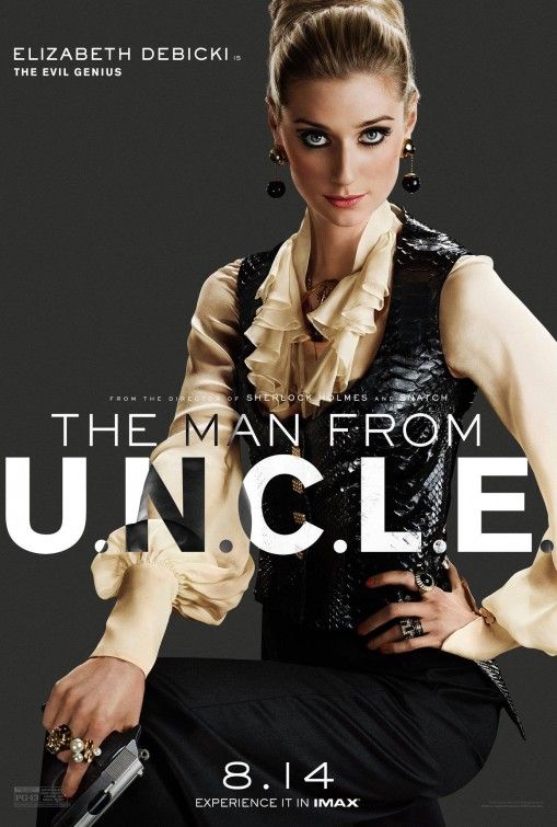 L'homme de l'affiche de UNCLE Elizabeth Debicki Evil Genius IMAX