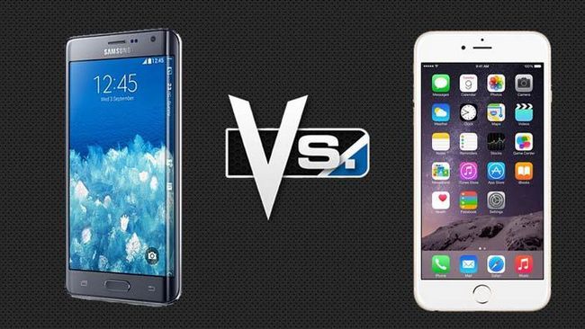 Samsung bord de galaxie + vs 6s apple iphone, plus Photo
